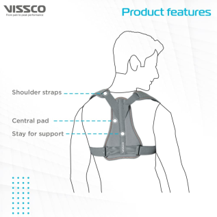 Vissco Clavicle Brace with Shoulder Sleeve PC 0816 – Comfortable Shoulder Support Brace for Fracture & Posture Correction