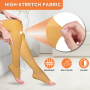 Comfortable Above Knee Compression Socks by Vissco