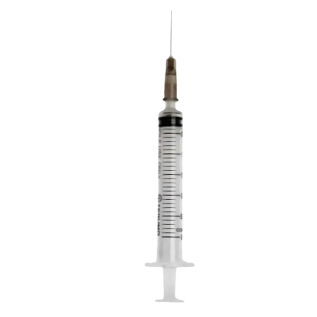 Clear barrel Unolok Single Use Luer Lock Syringe 3ml