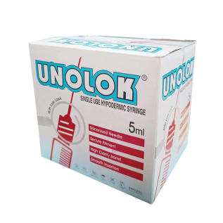 Unolok Single Use Luer Lock Syringe 5ml for hospitals