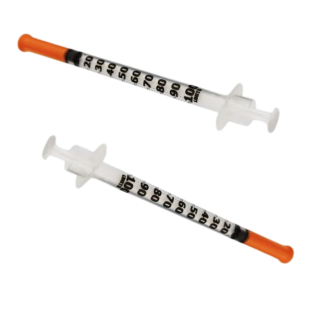Fine Needle Disposable Insulin Syringe Dispovan 1ml 100IU