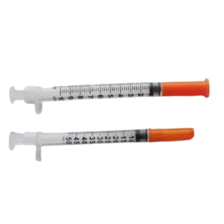 Dispovan 1ml 100IU Pack of 100 Disposable Insulin Syringe