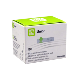 Ypsomed Mylife Unio Strips Pack of 50 Blood Glucose Test Strips for Accurate Sugar Monitoring