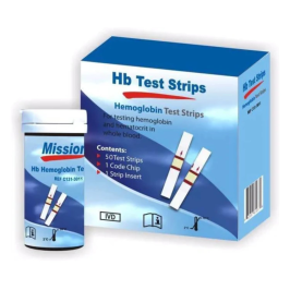 Mission Hemoglobin HB Test Strips pack of 50