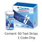 Mission Hemoglobin HB Test Strips Pack of 50 – Accurate HB Test Strips for Fast Hemoglobin Testing