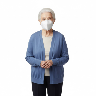 Lightweight N95 face mask for clean airflow