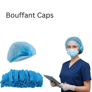 Non-woven Bouffant Caps for cleanrooms