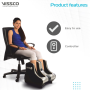 Foot massager for pain relief with adjustable intensity