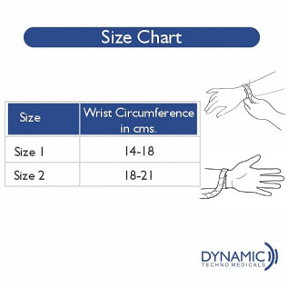 Dyna Dynamic Cockup Splint with Finger Extension Assist (Size 1 & 2 (For Wrist Circumference of 14-18,18-21 cm)