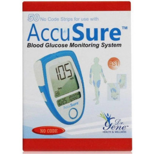 AccuSure Glucometer Test Strips 50 Strips