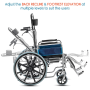 Commode Wheel Chair 609GC portable wheelchair with commode