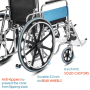 Folding Commode Wheelchair 609GC with medical design