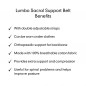 Dr Ortho Lumbo Sacral Support Belt (Waist & Back Support Belt) Cotton Fabric