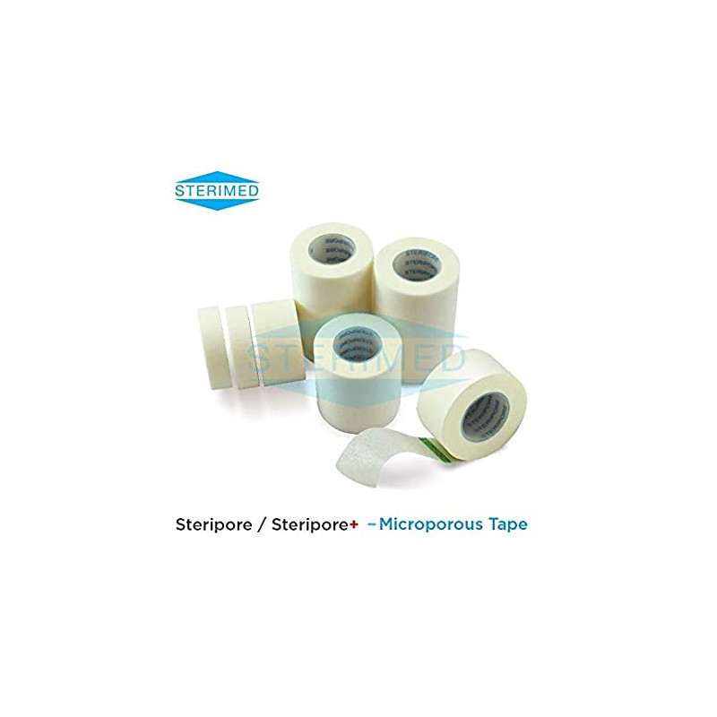 STERIMED Steripore Surgical Paper Tape 1" 12 rolls