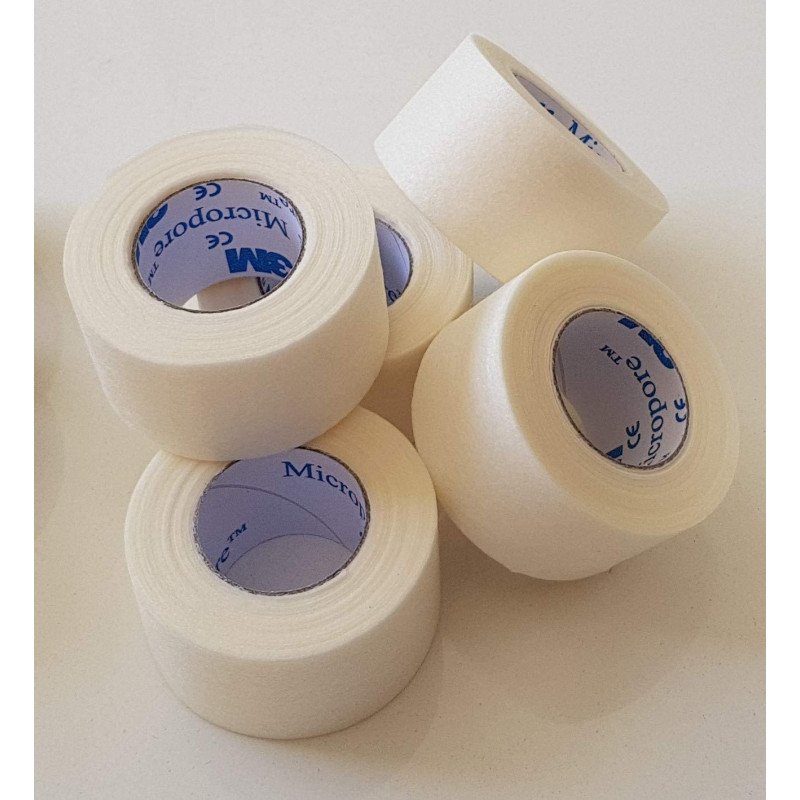 2 Rolls Micropore Medical Paper Tape, 1 X 10 Yards, #1530-1