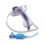 High-quality trachostomy tube connected to respiratory accessories