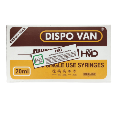 Dispovan Syringe 20 ml with Needle sterile pack