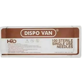 Dispovan 26G 1.5 Needle for disposable syringe needle use