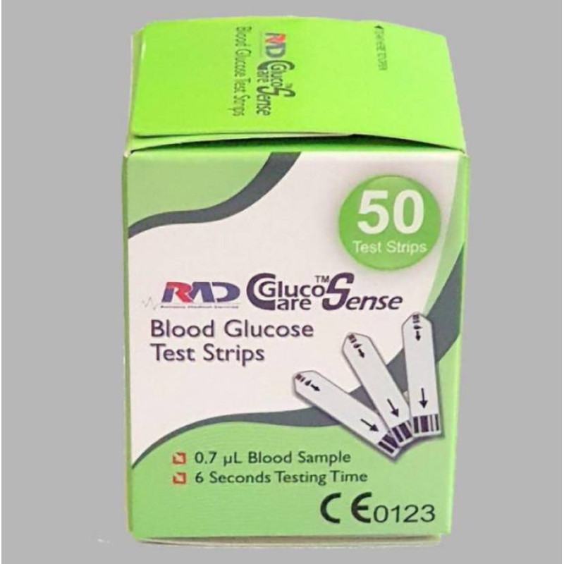 Gluco Care SENSE 50 STRIPS 50 Glucometer Strips