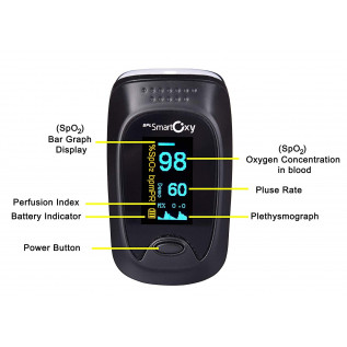 BPL Smart Oxy Finger Tip Pulse Oximeter (Black)