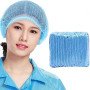 Disposable Bouffant Caps for Surgical, Restaurants & Home Use, 100 Pieces, (Blue)