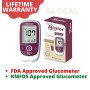 Standard Mentor Blood Glucose Monitoring Machine with 10 Strips 10 Lancets and a Lancing device