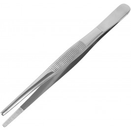 Dressing Forceps, 5.5 inches long, Serrated, Stainless Steel