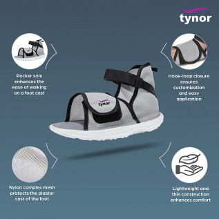 Tynor Cast Shoe (Rocker Sole) C-08