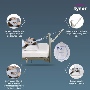 Tynor Cervical Traction Kit (Sleeping) with Weight Bag