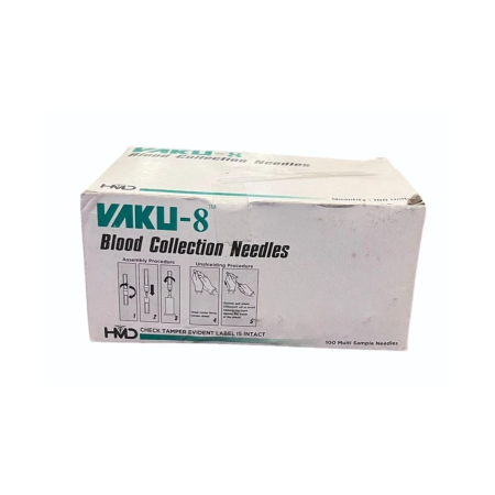 Vaku-8 Blood Collection Needle 22Gx25mm sterile phlebotomy needle