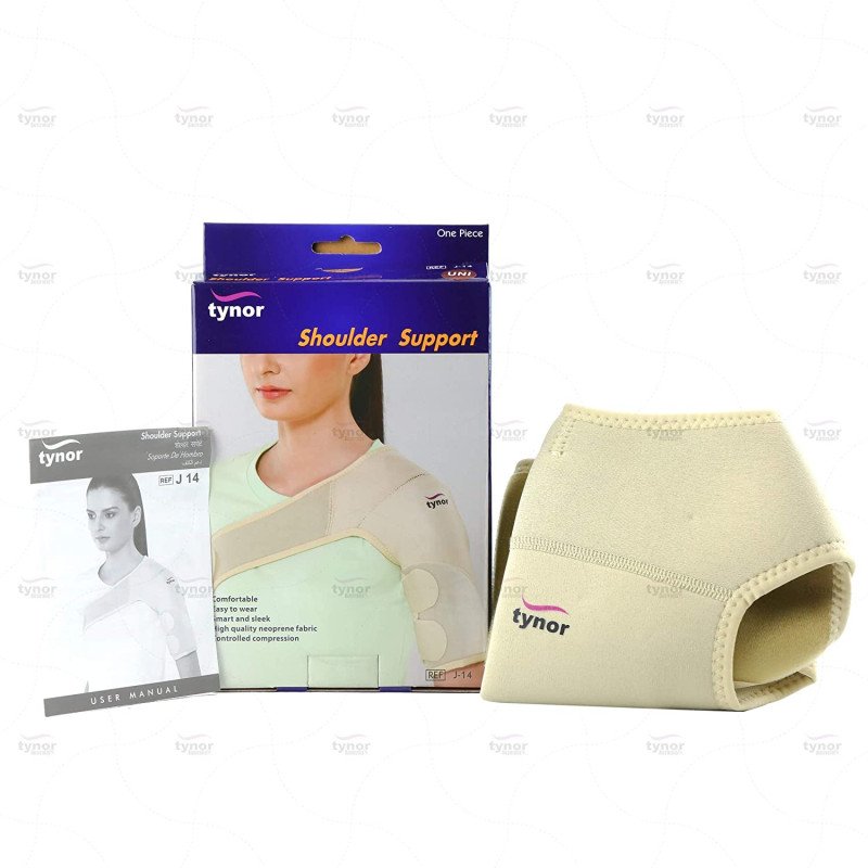 Buy Tynor Shoulder Support (Neoprene) (26 inhes - 36 inches) (One Size Fits  All) (J 14) online at best price-Neck/Shoulder Supports