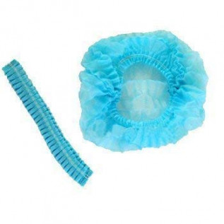 Disposable Bouffant Caps for Surgical, Restaurants & Home Use, 100 Pieces, (Blue)