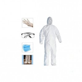 PPE Safety Kit for Protection Disposable Non Woven Full Body Coverall