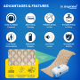 Anti Bedsore Air Mattress for hospital and home use