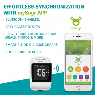 Accu-Chek Instant Wireless Blood Glucose Monitoring System With 10 Free Test Strips
