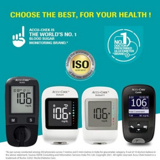 Accuchek Active meter Blood Glucose Monitor with Free 10 Strips