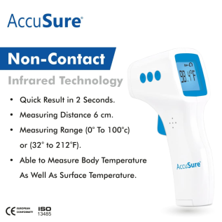 AccuSure Infrared Thermometer, HS Non-Contact