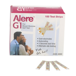 Alere G1 Gulcometer Test Strips 100 Strips Pack (2x50)