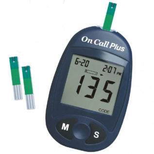 On call Plus Glucometer with free 10 strips - 3