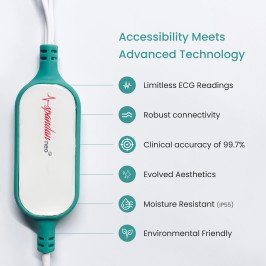 Sunfox Spandan Neo|Portable ECG Device|Specially Designed for Personal Use|Easy to Use12 Lead ECG Device|99.7% Accuracy