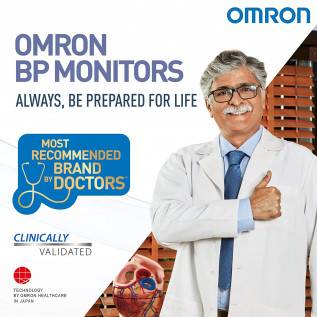 Omron HEM 6161 Fully Automatic Wrist Blood Pressure Monitor with Intellisense Technology