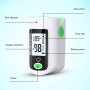 Medical fingertip pulse oximeter display