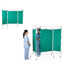 Hospital Bedside Screen Cloth | 3 Fold Medical Privacy Fabric