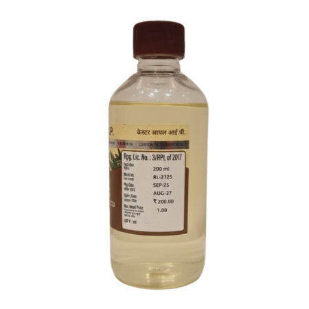 Cold pressed castor oil for hair massage
