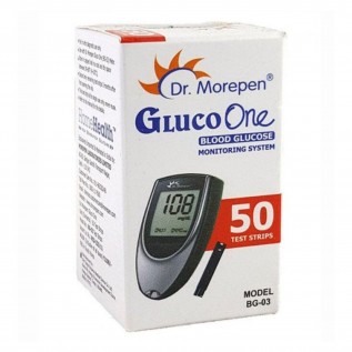 Dr. Morepen BG03  Blood Glucose Test Strips, Pack of 50