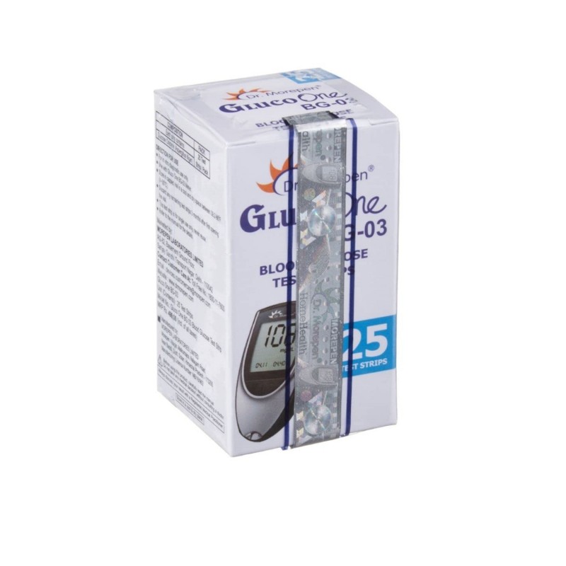 Dr. Morepen Gluco One  BG03  Glucometer with 25 test strips