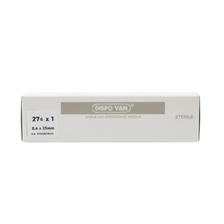 0.4 x 25mm Rossify Dispovan 27G Hypodermic Needle