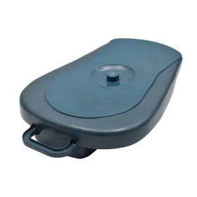 Rossify Polypropylene Bed Pan with Lid blue