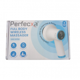 Perfecxa Full Body Wireless Massager VHS-0470A | Handheld Portable Massager for Muscle Pain Relief & Full-Body Relaxation