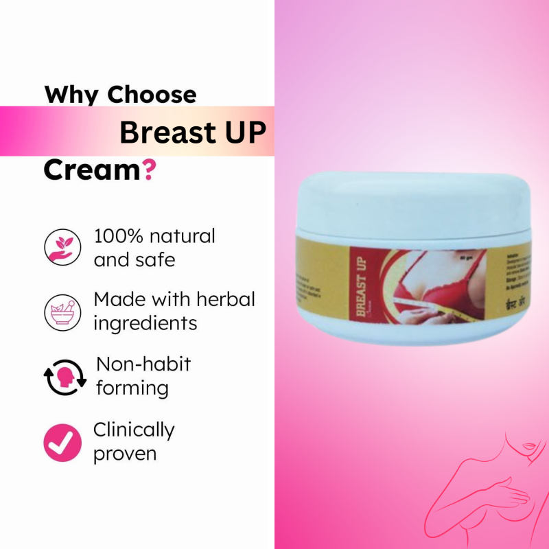 Ayurvedic Breast Up Cream 80g | Firming & Lifting Formula | Natural Herbal Blend for Tightening, Toning & Nourishing Skin